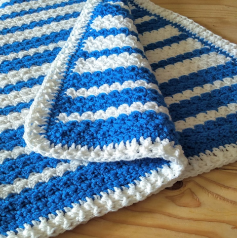 Easy Stripes Cozy Baby Blanket