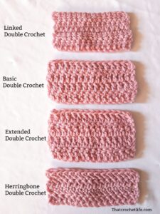 Comparison of Double Crochet Stitches